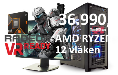 HerníDěla - AMD RYZEN 5 9600X Radeon RX 7700 XT 16GB RAM SSD Windows 11