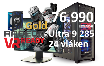 HerníDěla - Intel Ultra 9 285K Radeon RX 7900 XTX 32GB RAM SSD Windows 11