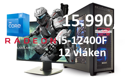 HerníDěla - Intel i5-12400F Radeon RX 560 16GB RAM SSD Windows 11