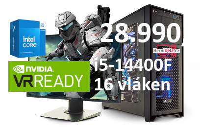 HerníDěla - Intel i5-14400F NVIDIA RTX 4060 Ti 16GB RAM SSD Windows 11