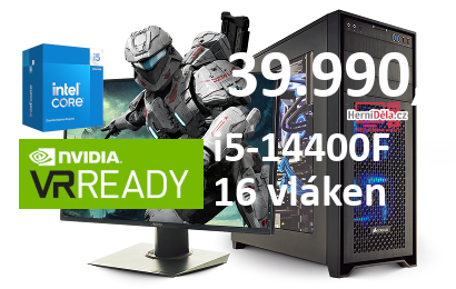 HerníDěla - Intel i5-14400F NVIDIA RTX 5070 12GB 32GB RAM SSD Windows 11