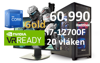 HerníDěla - Intel i7-12700F NVIDIA RTX 4080 16GB 32GB RAM SSD Windows 11