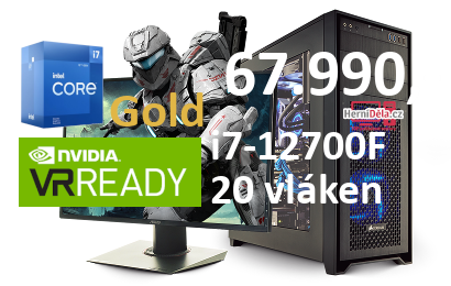 HerníDěla - Intel i7-12700F NVIDIA RTX 5080 16GB 32GB RAM SSD Windows 11