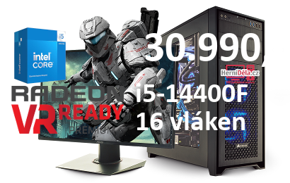 HerníDěla - Intel i5-14400F Radeon RX 7700 XT 16GB RAM SSD Windows 11