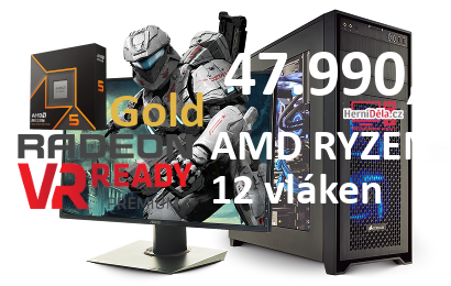 HerníDěla - AMD RYZEN 5 9600X Radeon RX 9070 16GB 32GB RAM SSD Windows 11