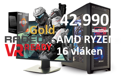 HerníDěla - AMD RYZEN 7 5700X3D Radeon RX 9070 16GB 32GB RAM Windows 11