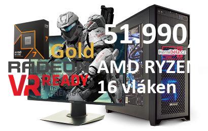 HerníDěla – AMD RYZEN 7 9700X Radeon RX 9070 16GB 32GB RAM SSD Windows 11