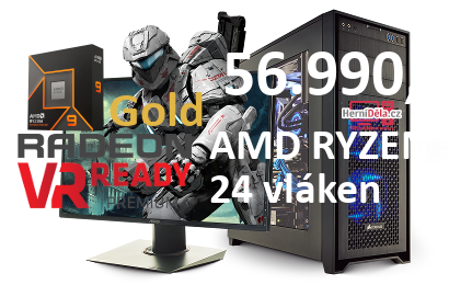 HerníDěla - AMD RYZEN 9 9900X Radeon RX 9070 16GB 32GB RAM SSD Windows 11