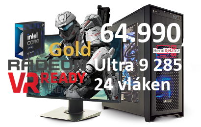 HerníDěla - Intel Ultra 9 285K Radeon RX 9070 16GB 32GB RAM SSD Windows 11