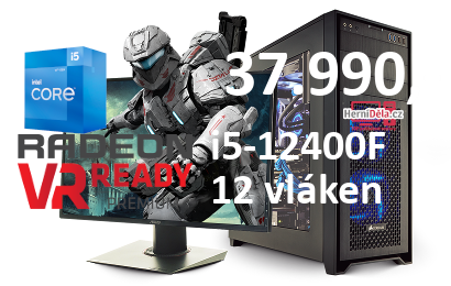 HerníDěla – Intel i5-12400F Radeon RX 9070 16GB 32GB RAM SSD Windows 11